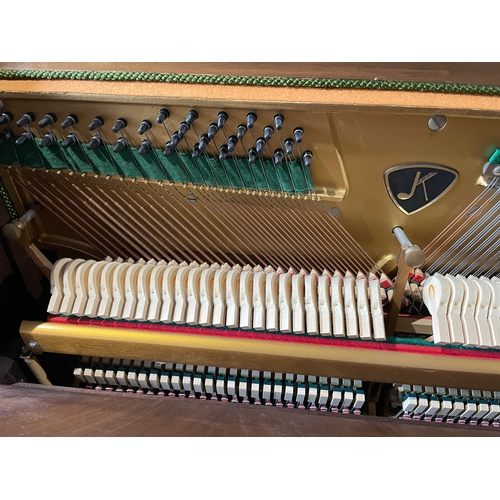 340 - Teak Chappell Upright Piano with an excellent Schwander Action -57