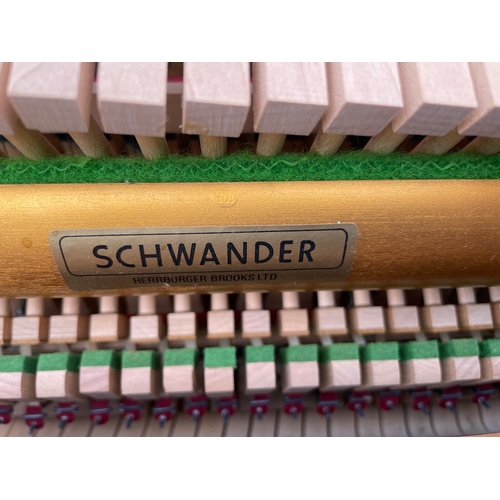 341 - Teak Zender Upright Piano with Schwander Action - 52