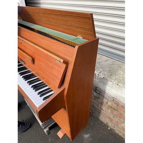 341 - Teak Zender Upright Piano with Schwander Action - 52