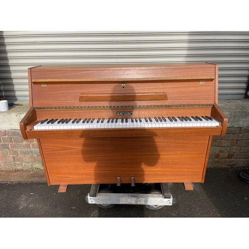 341 - Teak Zender Upright Piano with Schwander Action - 52