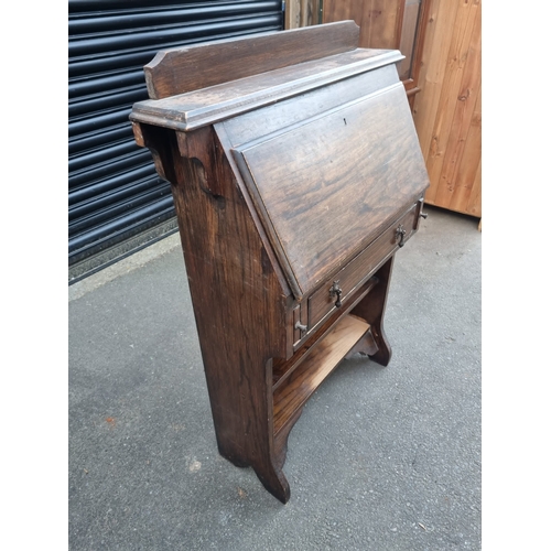 345 - Antique Oak Bureau - 30