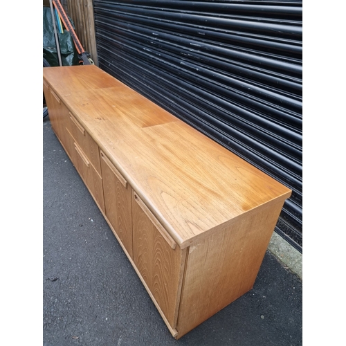 355 - Mid Century Teak Sideboard Bottom 201cm x 45cm x 55cm