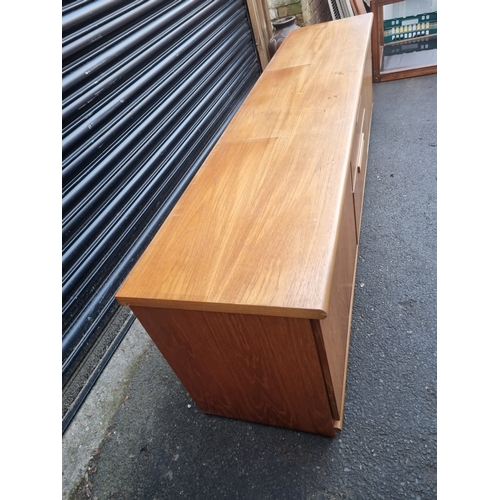 355 - Mid Century Teak Sideboard Bottom 201cm x 45cm x 55cm