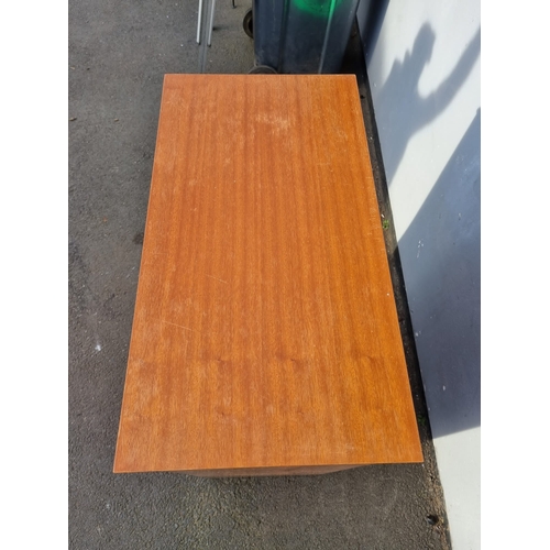 358 - Mid Century Teak chest of 6 Drawers - 40cm x 112cm x 74cm