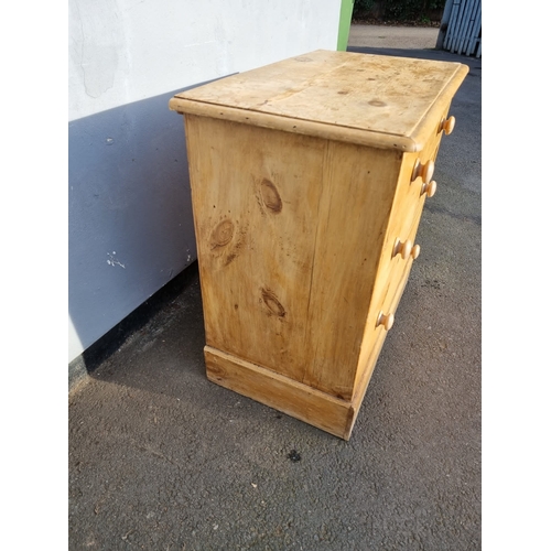 359 - Antique Pine 2 over 2 chest of drawers - 46cm x 78cm x 82cm