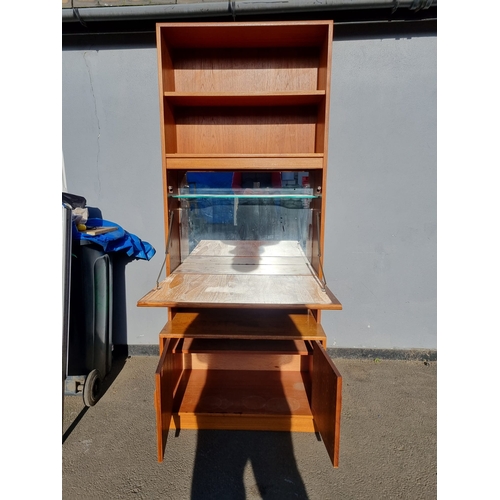 361 - Mid Century G Plan Fresco Teak Bookcase / Cupboard - 82cm x 46cm x 198cm