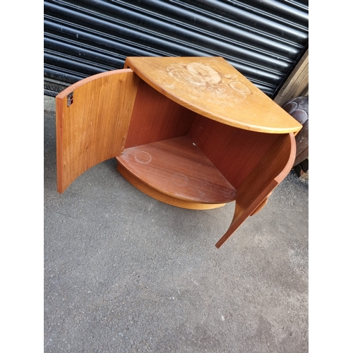 368 - Mid Century G Plan Teak Chest of Three Drawers + Corner Cupboard