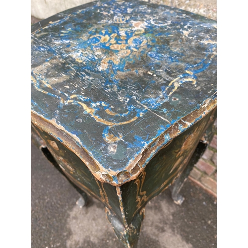 393 - 19th Century French Side Cabinet with Two Drawers Hand Painted Decoration