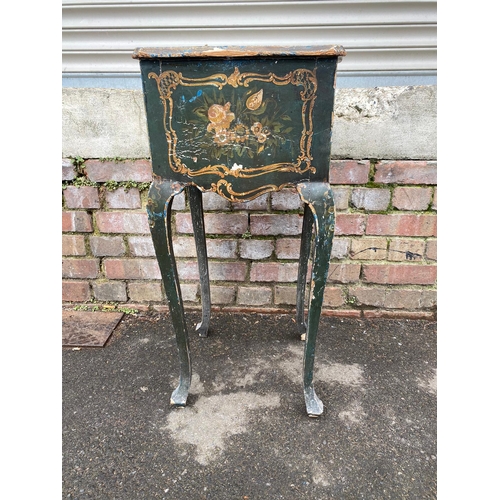 393 - 19th Century French Side Cabinet with Two Drawers Hand Painted Decoration