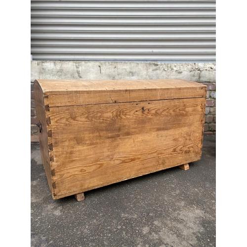 399 - Two Antique Pine Trunks