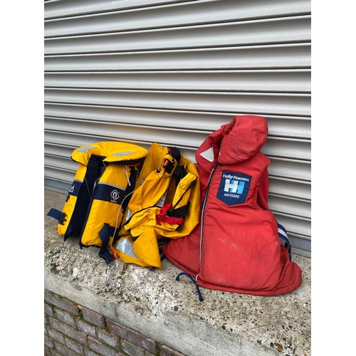 319 - Three Life Jackets Helly Hansen + others