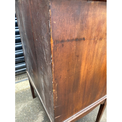 407 - 19th Century Games Table + Antique Mahogany Sheet Music Cabinet A/F