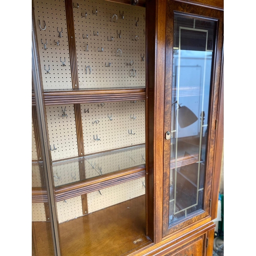 408 - Modern Oriental Mahogany Display over Cabinet
American made Basse