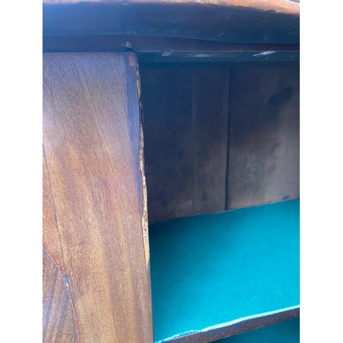 411 - 19th Century Mahogany Mirrored Credenza / Sideboard with Barley Twist Support Columns