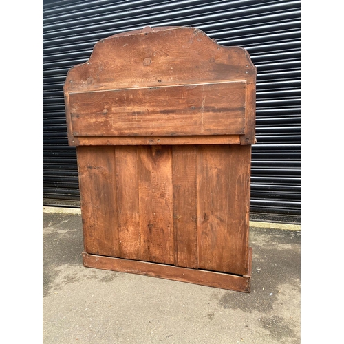 411 - 19th Century Mahogany Mirrored Credenza / Sideboard with Barley Twist Support Columns