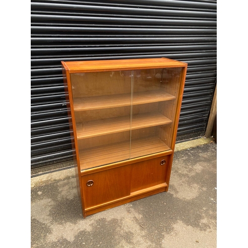 413 - Mid Century Teak Glazed Display Cabinet