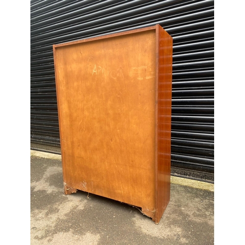 413 - Mid Century Teak Glazed Display Cabinet