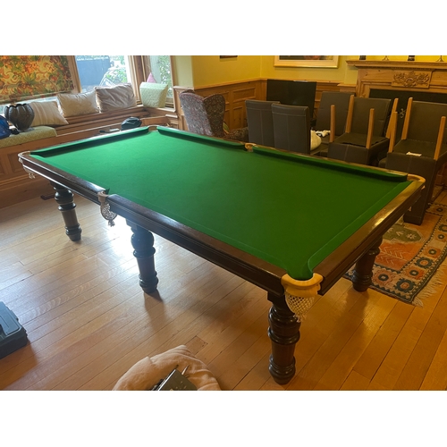 428 - Snooker Table includes balls / triangle / and some cues