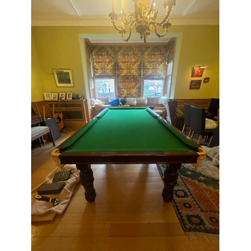 428 - Snooker Table includes balls / triangle / and some cues