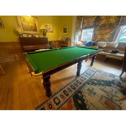 428 - Snooker Table includes balls / triangle / and some cues