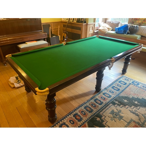 428 - Snooker Table includes balls / triangle / and some cues