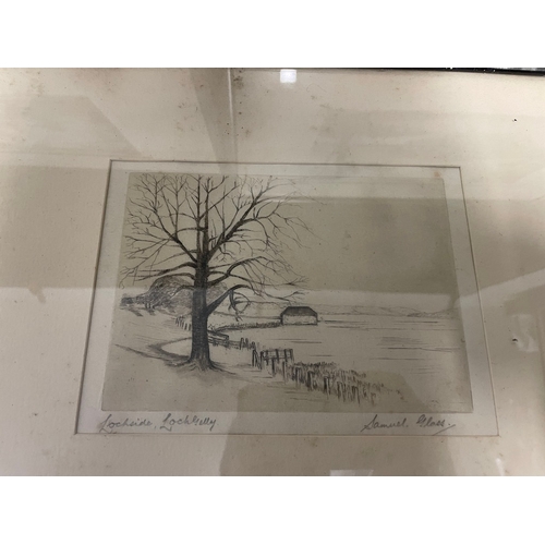 435 - Collection of antique / vintage signed etchings inc Samuel Glass & Andrew Watson Turnbull