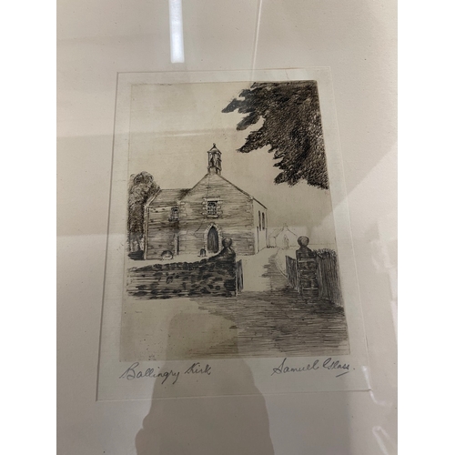 435 - Collection of antique / vintage signed etchings inc Samuel Glass & Andrew Watson Turnbull