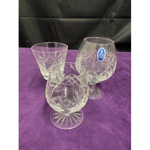 337 - Royal Doulton Crystal Glasses