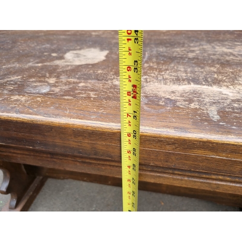 456 - Vintage Oak Extendable Dining Table