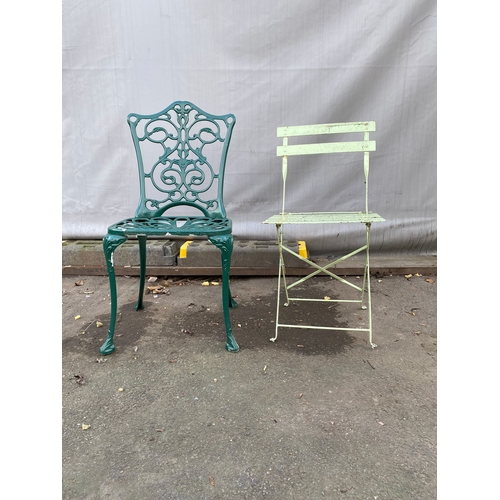 459 - Quantity of various metal garden furniture