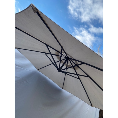 463 - Free standing Large Parasol.