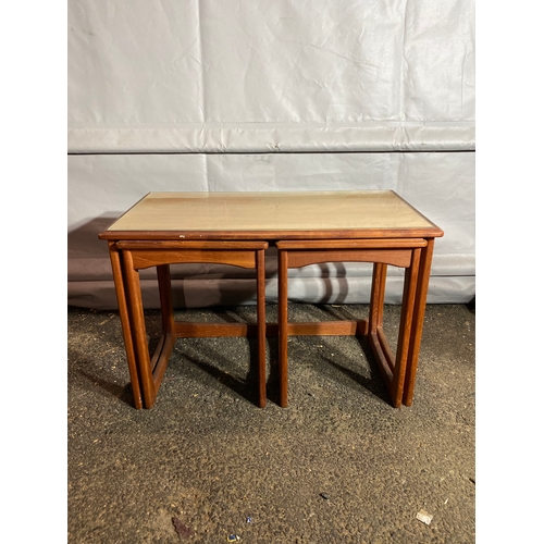 298 - Mid Century Teak Set of three nest of tables. 

Dimensions - Largest table for reference -  30