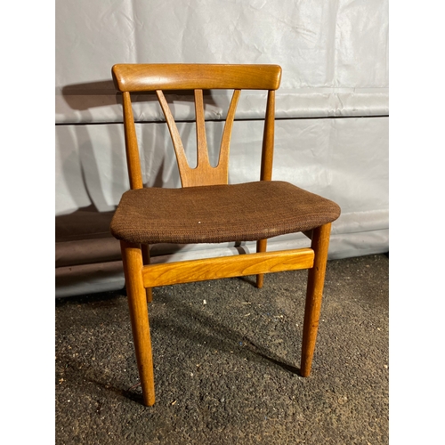 300 - Mid Century Danish Inspired Teak Set of six dining chairs. 

Dimensions - 18