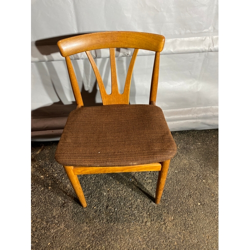 300 - Mid Century Danish Inspired Teak Set of six dining chairs. 

Dimensions - 18