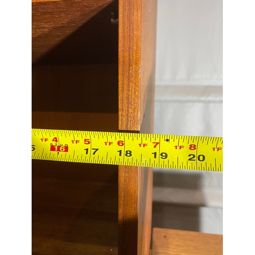 327 - A quantity of mid century teak Shelving / Ladderax Cupboards compartments 

Please see images for al... 