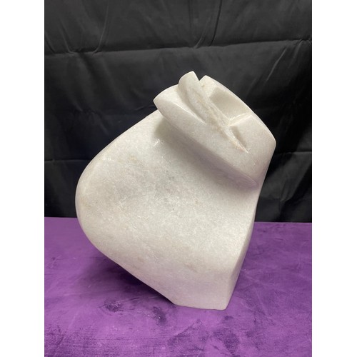 17 - African Masters of Stone Sculptures White Granite Signed K Phipi