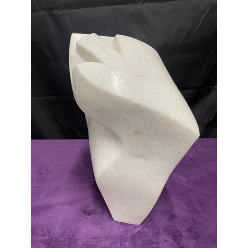 17 - African Masters of Stone Sculptures White Granite Signed K Phipi