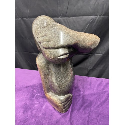 21 - African Masters of Stone Sculptures Serpentine Signed Damian Manuhwa