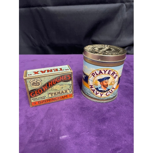 Rare WW2 Unopened John Players Navy Cut Medium Cigarettes Tin with 50 Pre  rolled Cigarettes + Unop