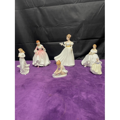 72 - Lot of 6 Royal Doulton Lady Figurines