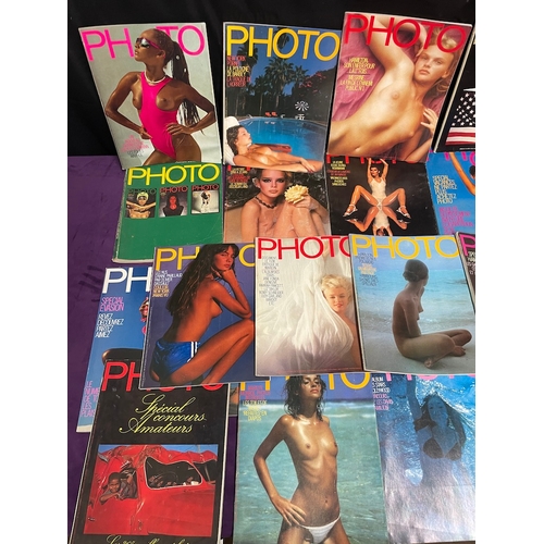 96 - Quantity of 28 1970's/80s French Photo Glamour / Photography Magazines inc Brooke Shields by Gary Gr... 