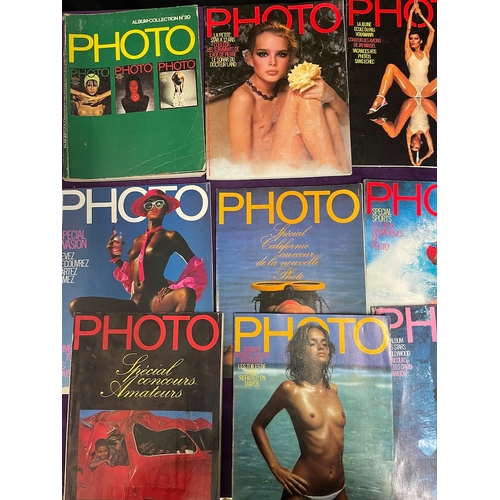 96 - Quantity of 28 1970's/80s French Photo Glamour / Photography Magazines inc Brooke Shields by Gary Gr... 