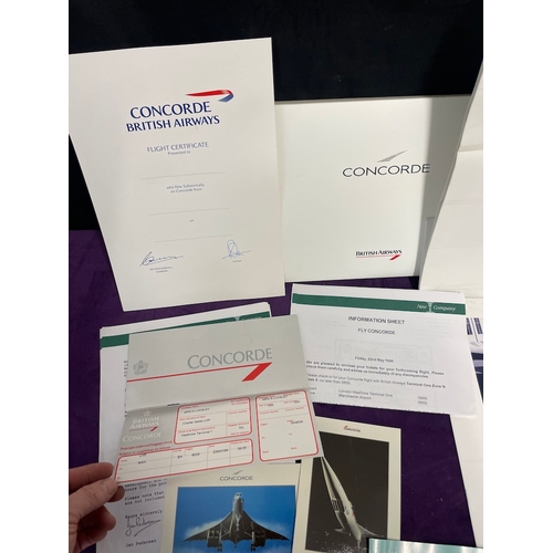 100 - Cunard 40th Anniversary Commemorative Gift Book + British Airways Concorde passenger Pack
