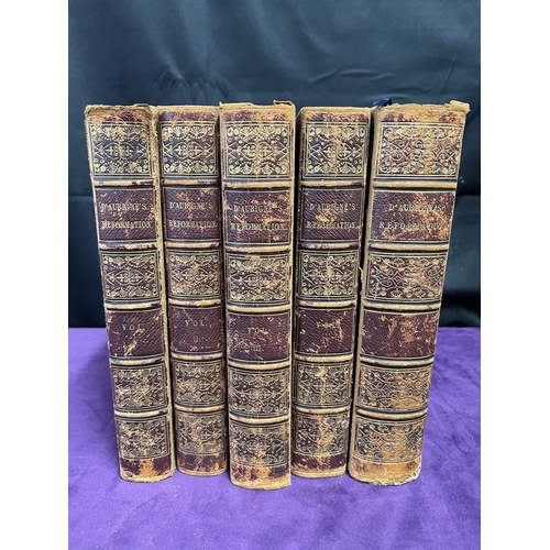 109 - Five Volumes of The History of the Great Reformation of the 16th Century - 1843 5th Edition by J H M... 