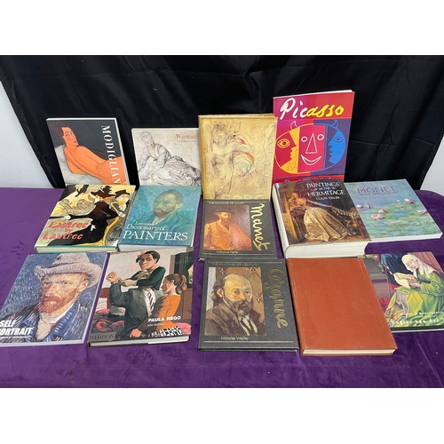116 - Collection of artist reference books / impressionist artists / Picasso, Paula Rego, Monet, Van Gogh ... 