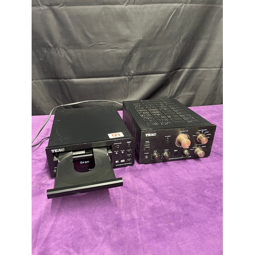 123 - TEAC CD Player PD H300MK3 + Stereo Amplifier A-H300MK3