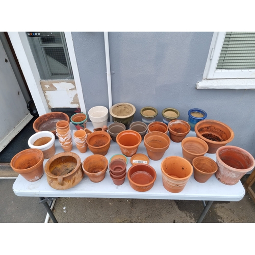 380 - A large collection of various small terracotta  flower / garden