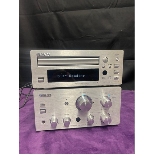 128 - TEAC CD player PD H300MKIII + Stereo Amplifier A-H300MKIII