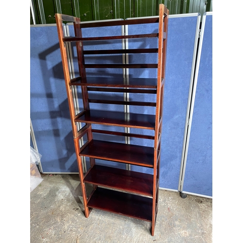 279 - Quantity of stackable/foldable wooden bookshelves.

Dimensions for each - 28