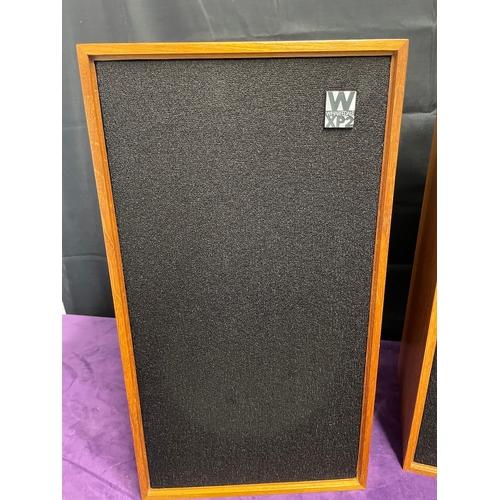 149 - Vintage Teak Cased Wharfedale Linton XP2 Shelf Speakers